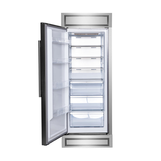 Forno Maderno 32 Inch Convertible Upright Refrigerator/Freezer, Stainless Steel - FFFFD1933-28LS