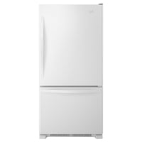 Whirlpool 30 Inch Bottom-Freezer Refrigerator with 18.7 Cu. Ft. Capacity, White - WRB329DFBW