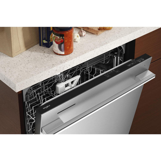 Whirlpool 24 Inch Top Control Built-in Dishwasher with Third Rack, Stainless Steel - WDTA80SAKZ