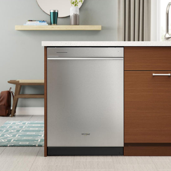 Whirlpool 24 Inch Top Control Built-in Dishwasher with Third Rack, Stainless Steel - WDTA80SAKZ