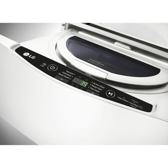 LG Sidekick 1-cu ft 27-inch White Pedestal Washer - WD100CW