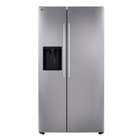 LG 27 cu. ft. Side-by-Side Refrigerator with Ice and Water Dispenser, PrintProof Stainless Steel - LS27T3230S