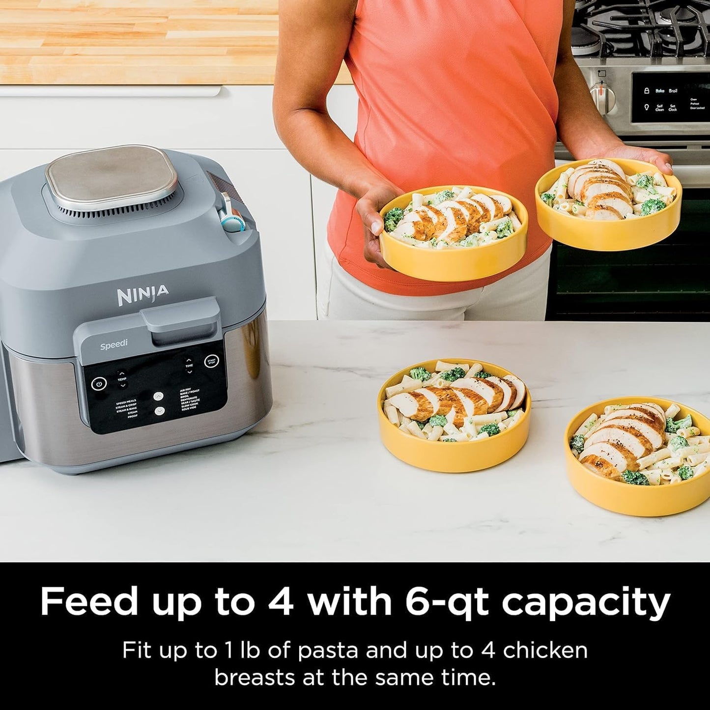 Ninja Speedi Rapid Cooker & Air Fryer 12-in-1 Functions Light Gray - SF303CCO