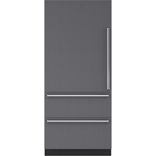 Sub-Zero 36-inch Designer Over-And-Under Panel Ready Bottom Freezer Refrigerator with Ice Maker - DET3650CI/R