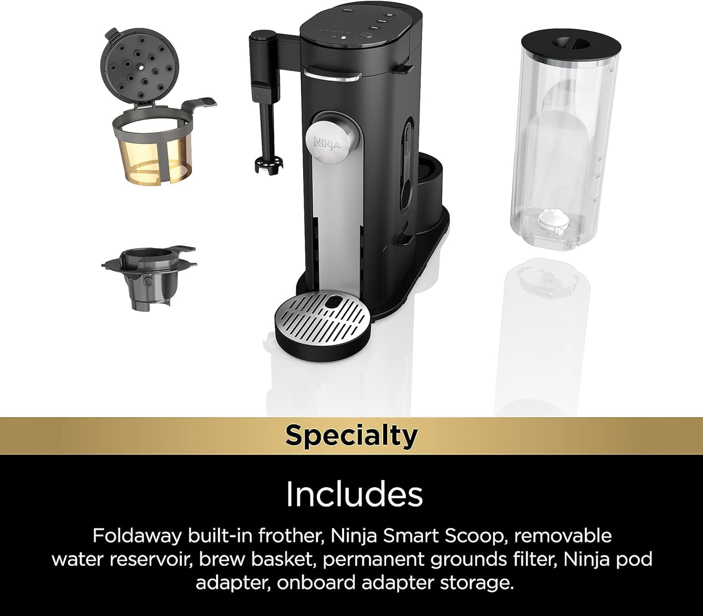 Ninja Pod & Grounds Specialty Single-Serve Coffee Maker - PB051CCO - REFURBISHED (See Features)