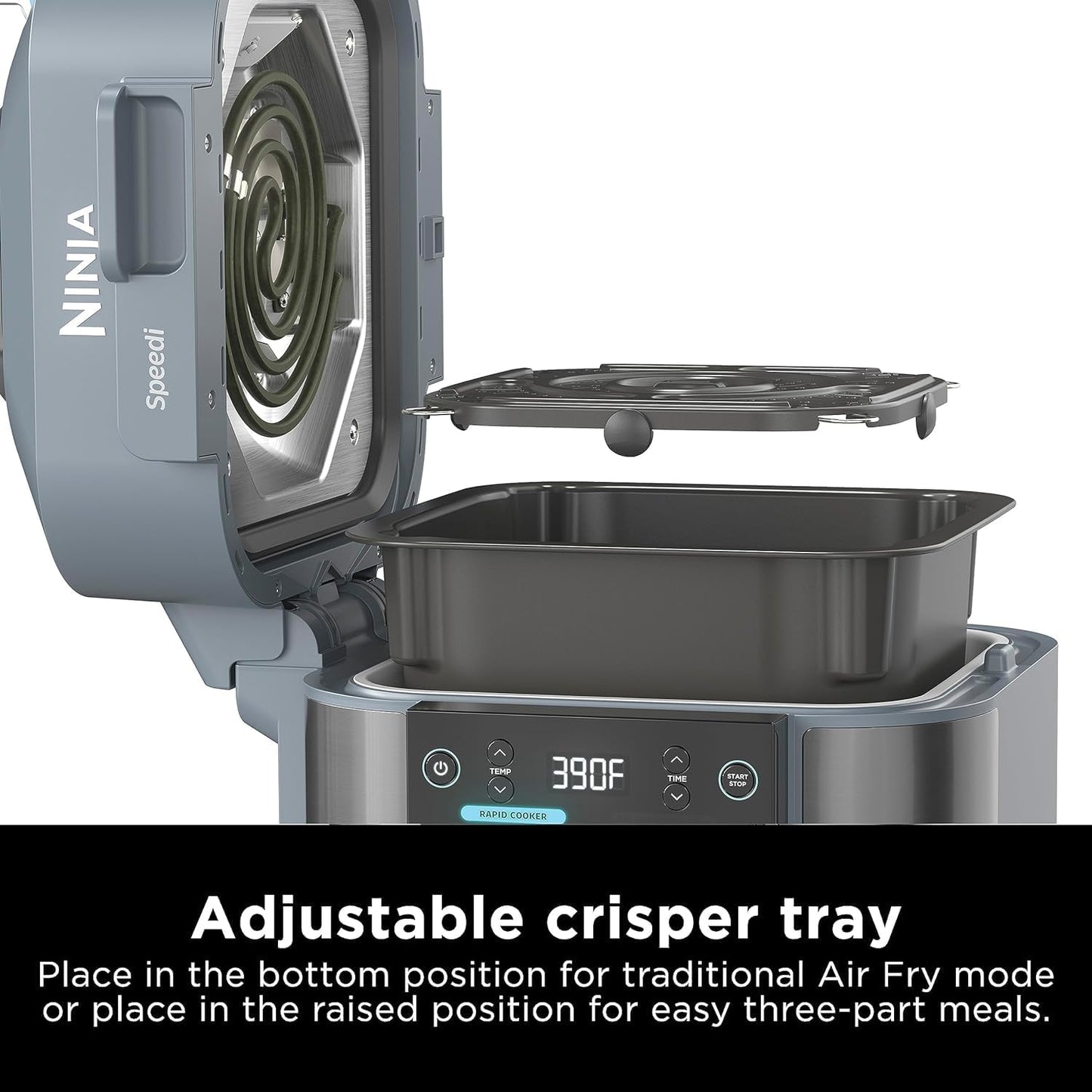 Ninja Speedi Rapid Cooker & Air Fryer 12-in-1 Functions Light Gray - SF303CCO