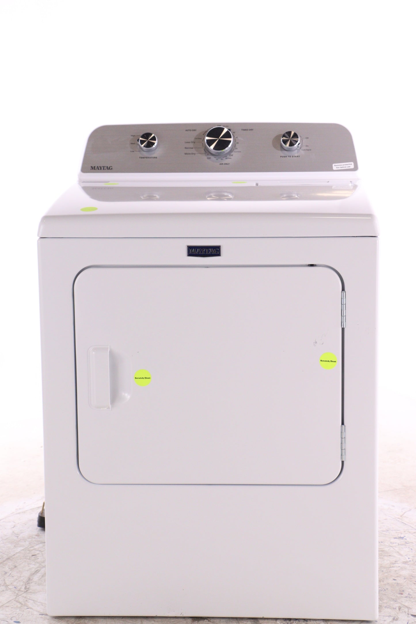 Maytag 7.0 cu ft White Electric Dryer with Wrinkle Prevent - YMED4500MW