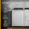Midea 4.7 cu. ft. Top Load Washing Machine with 8 Wash Cycles - MLTW47A5BWW