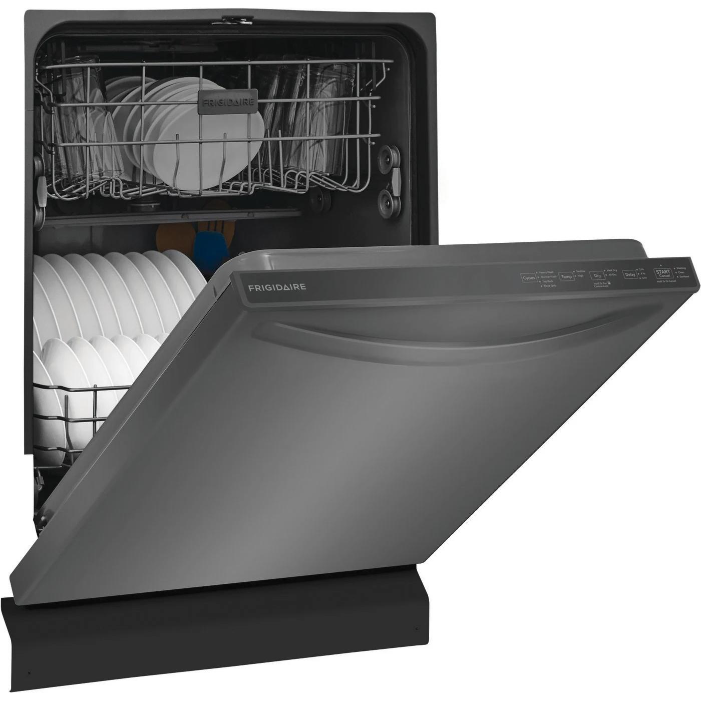 Frigidaire 24" 52 dBA Built-In Top-Control LA-DISHWASHER - Black Stainless Steel - FDPH4316AD