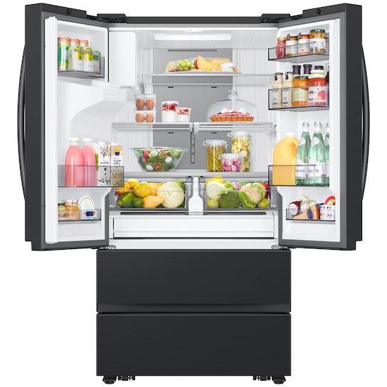 Samsung Mega Capacity 4-Door French Door Refrigerator in Matte Black Steel - RF31CG7400MTAA