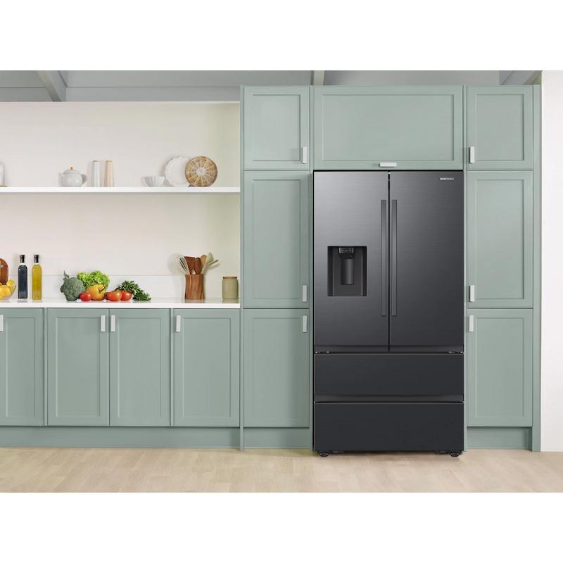 Samsung Mega Capacity 4-Door French Door Refrigerator in Matte Black Steel - RF31CG7400MTAA