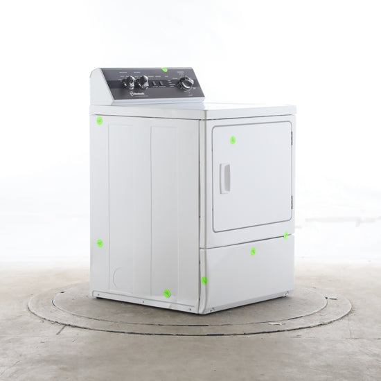 Huebsch DR5 Sanitizing Gas Dryer with Steam, White - DR5103WG
