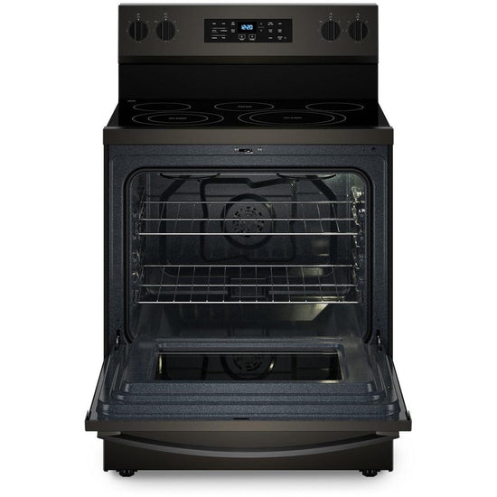 Whirlpool 5.3 Cu. Ft. Electric Range with No Preheat Air Fry, Black Stainless Steel - YWFES5030RV
