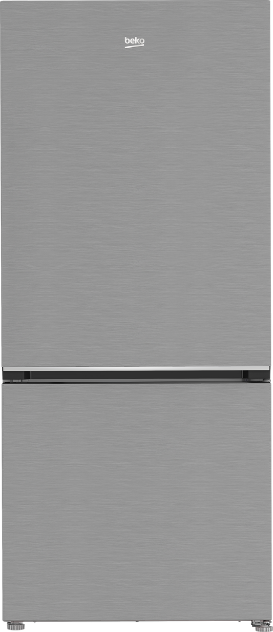Beko 30 Inch Bottom Freezer Refrigerator, Fingerprint-Free Stainless Steel - BFBF30116SS