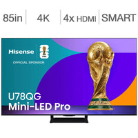 Hisense 85 Inch Mini-LED QLED AI Google TV - 85U78QG