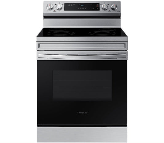 SAMSUNG 30 IN. 6.3 CU. FT. STAINLESS STEEL ELECTRIC RANGE WITH STEAM CLEAN AND BUILT-IN WI-FI - NE63A6111SS/AC