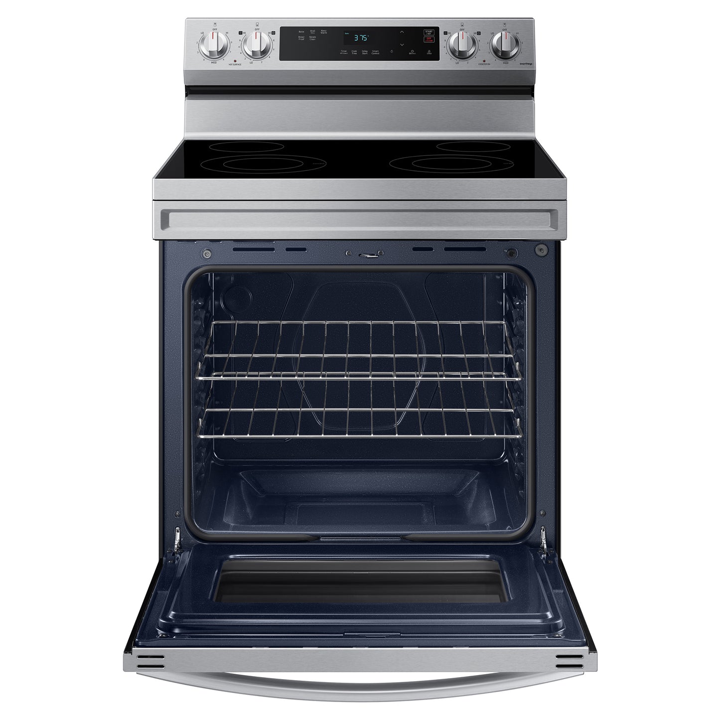 SAMSUNG 30 IN. 6.3 CU. FT. STAINLESS STEEL ELECTRIC RANGE WITH STEAM CLEAN AND BUILT-IN WI-FI - NE63A6111SS/AC