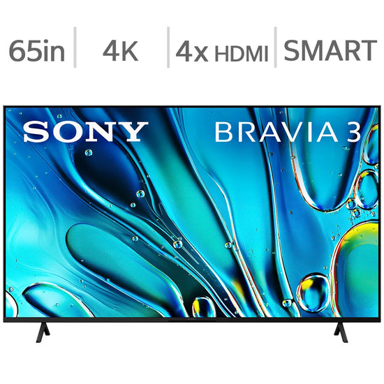 Sony Bravia 3 65 Inch 4K HDR LED Smart Google TV - K-65S30