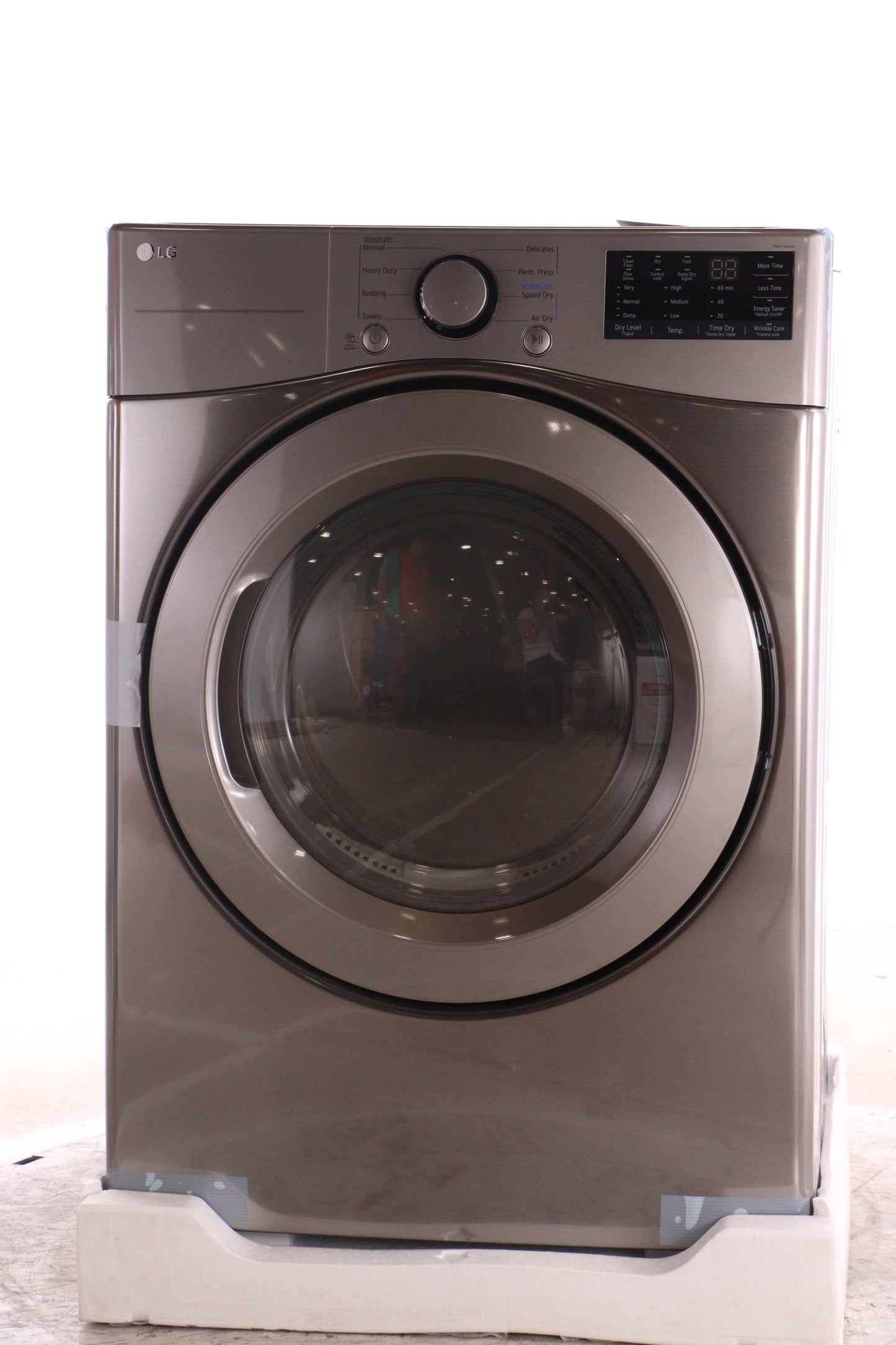 LG 7.4 CU. FT. GRAPHITE STEEL ULTRA LARGE CAPACITY ELECTRIC DRYER WITH SMARTDIAGNOSIS - DLE3400V