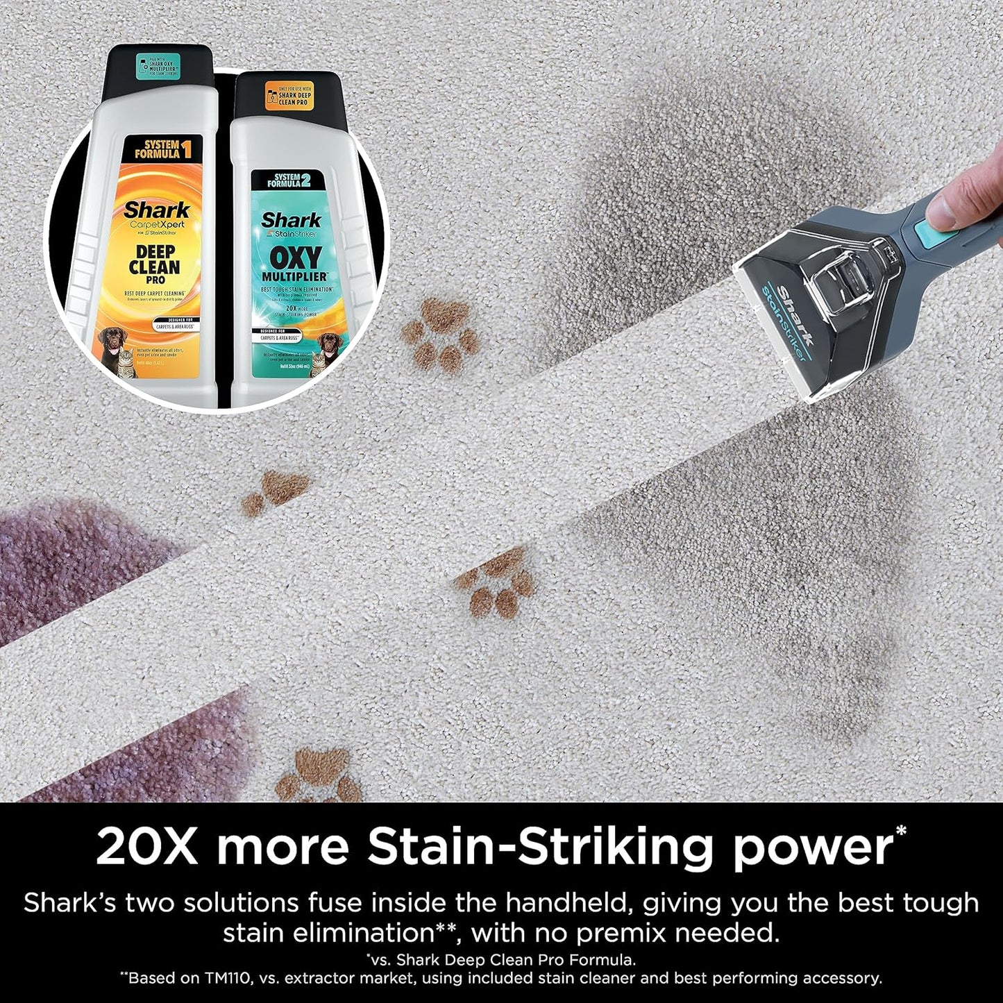 Shark CarpetXpert Area Rug & Upholstery Cleaner for Pets with Built-In Spot & Stain Eliminator - EX200C