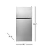 Amana 30 Inch Top Freezer Refrigerator, Stainless Steel - ART318FFDS