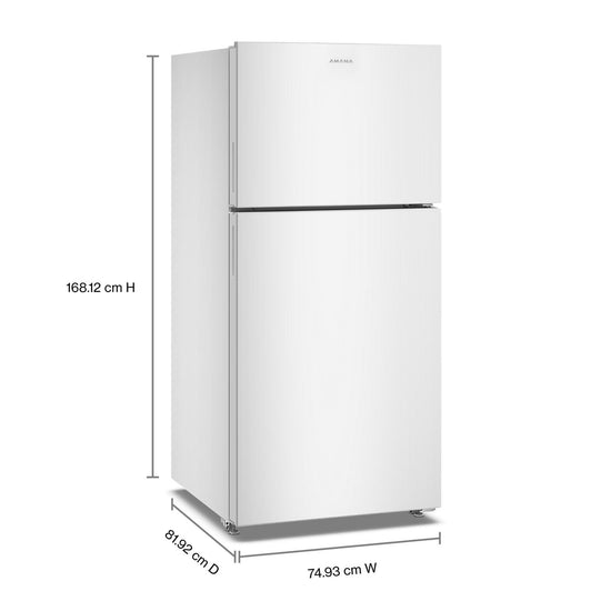 Amana 30-Inch Wide Garage Ready Top-Freezer Refrigerator 19 Cu. Ft. - ARTX2419SW