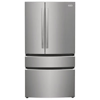 Frigidaire Gallery 36 Inch Counter-Depth 4-Door Refrigerator with 22.1 Cu. Ft. Capacity, Smudge-Proof Stainless Steel - GRMG2272CF