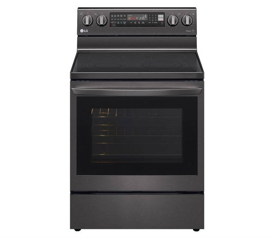 LG 30 INCH ELECTRIC CONVECTION SMART RANGE WITH INSTAVIEW AND AIRFRY - LREL6325D