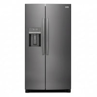 Frigidaire 36 Inch Counter-Depth Side-by-Side Refrigerator with 22.2 cu. ft. Capacity, Black Stainless Steel - GRSC2352AD