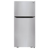 LG 30 Inch Top Freezer Refrigerator, Stainless Steel - LTCS20020S