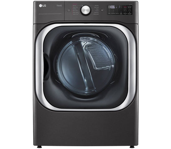 LG 9.0 cu. ft. Wi-Fi Enabled Front Load Electric Dryer in Black Steel - ENERGY STAR - DLEX8900B