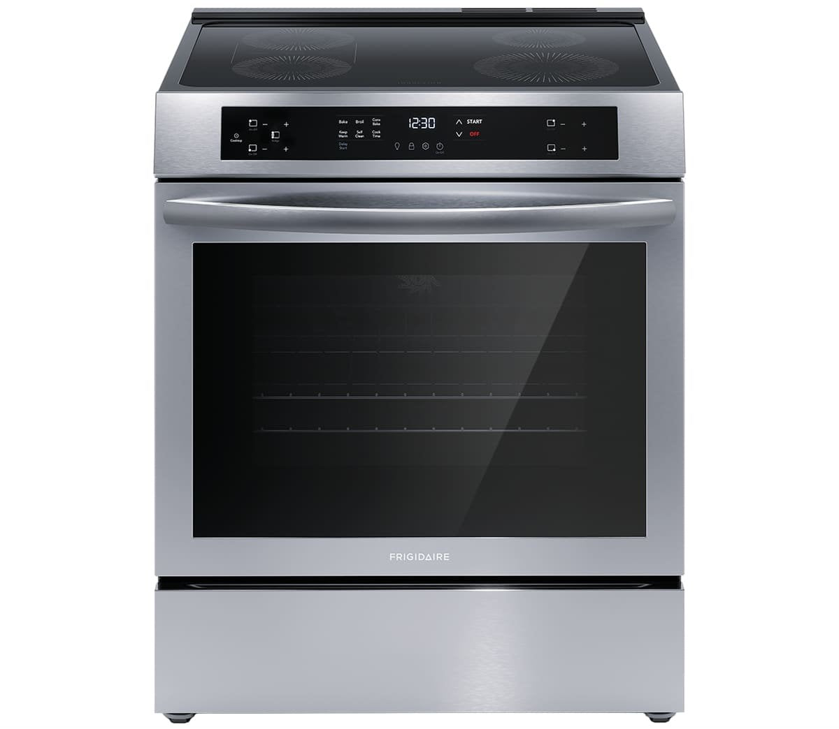 FRIGIDAIRE 30 IN. 5.3 CU. FT. STAINLESS STEEL FREESTANDING INDUCTION RANGE WITH CONVECTION BAKE - FCFI308CAS