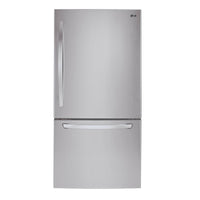LG 30 Inch Bottom Freezer Refrigerator with 22 cu. ft. Capacity, Stainless Steel - LRDNS2200S