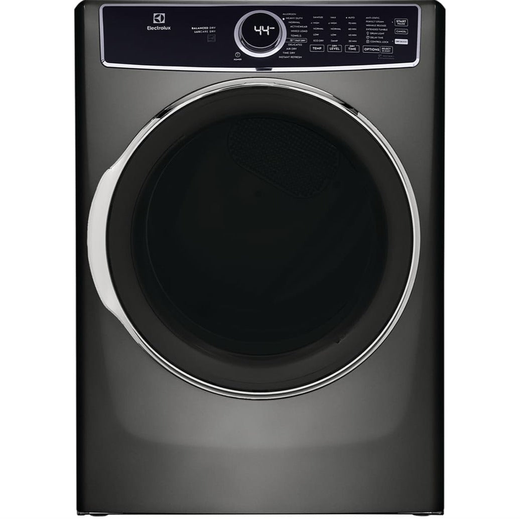 ELECTROLUX 8 CU. FT. ELECTRIC DRYER WITH STEAM IN TITANIUM - ELFE763CAT