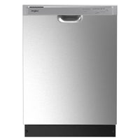 Whirlpool 24 Inch Front Control Dishwasher with Boost Cycle, Stainless Steel - WDF341PAPM