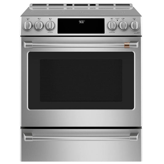 CAFE 30 IN. 5.7 CU. FT. STAINLESS-STEEL SLIDE-IN INDUCTION RANGE WITH WIFI - CCHS900P2MS1