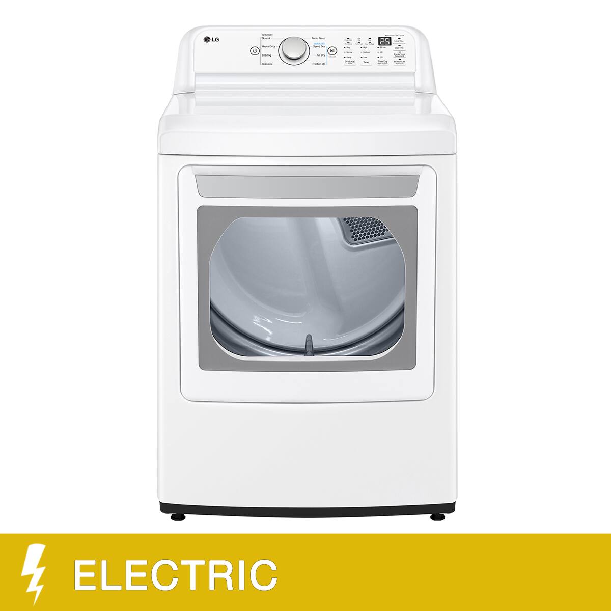 LG 7.3 CU. FT. WHITE ELECTRIC DRYER WITH SENSOR DRY SYSTEM - DLE7150W