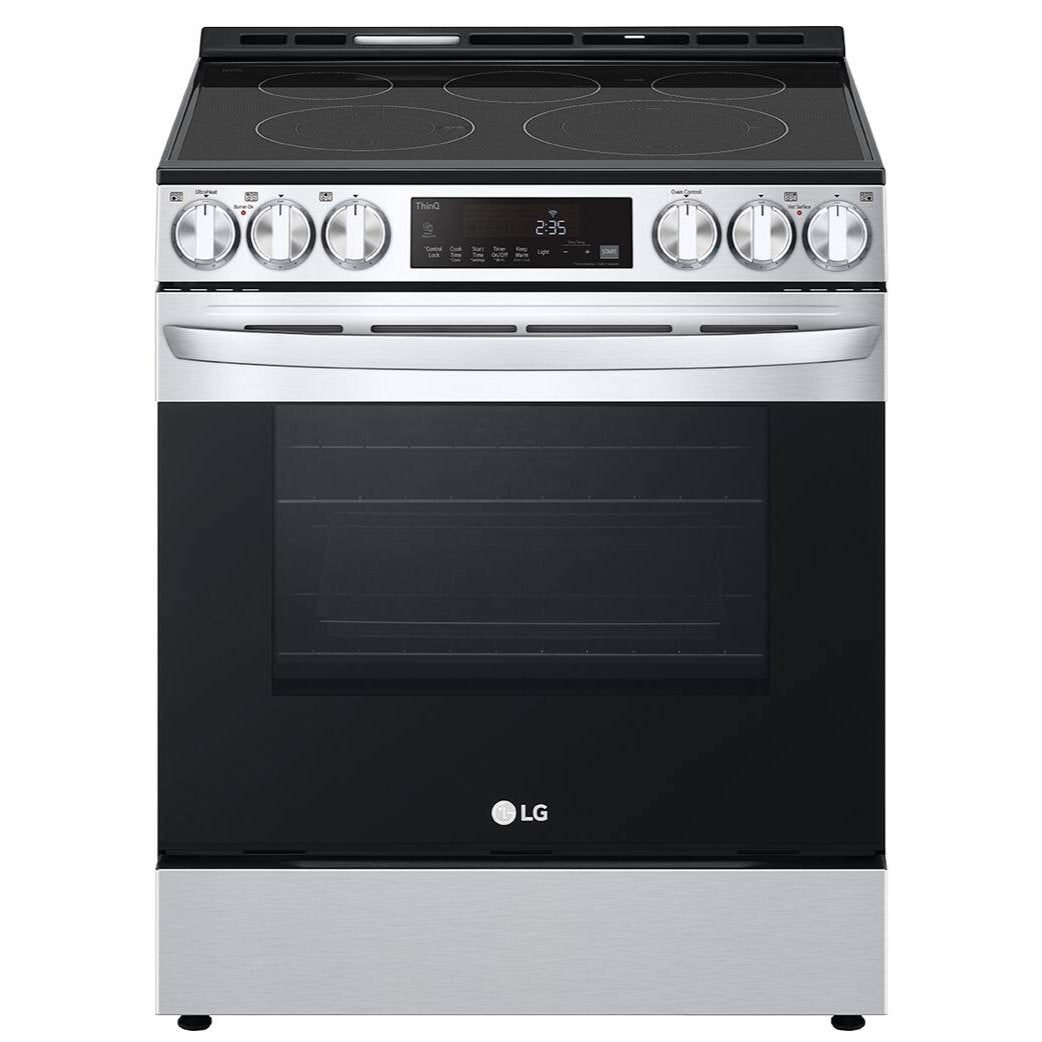 LG 30 IN 6.3 CU FT. STAINLESS STEEL ELECTRIC SLIDE-IN SMART WI-FI ENABLED FAN CONVECTION RANGE - LSEL6333F