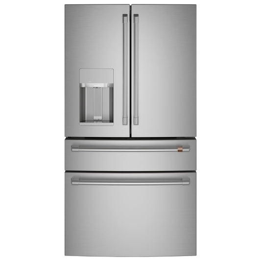 Cafe 36 Inch 4-Door French-Door Refrigerator, Stainless Steel - CVE28DP2NS1