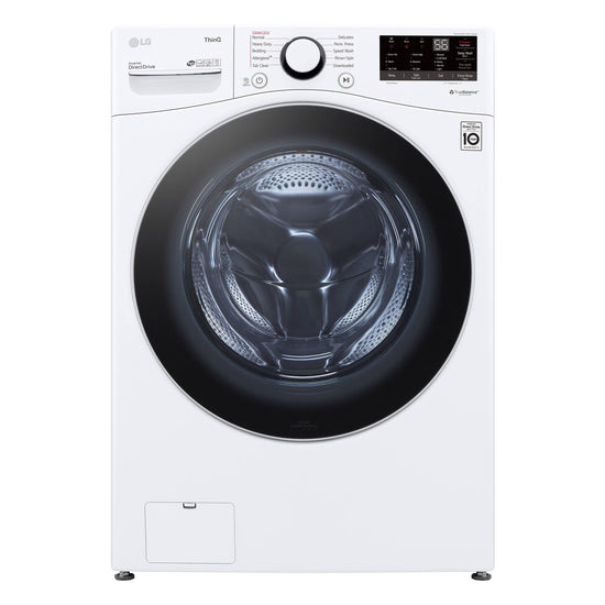 LG 27 Inch Front Load Smart Washer with 4.5 cu. ft. Capacity, White - WM3600HWA
