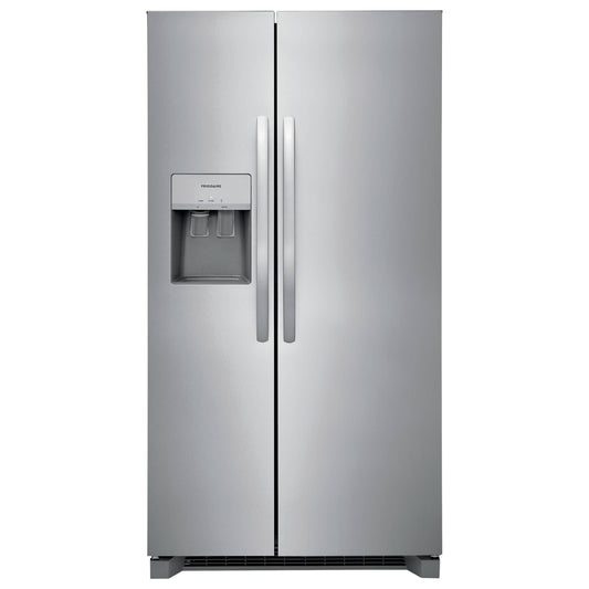 Frigidaire 36 Inch Side-by-Side Refrigerator with 25.6 Cu. Ft. Capacity, Stainless Steel - FRSS26L3AF
