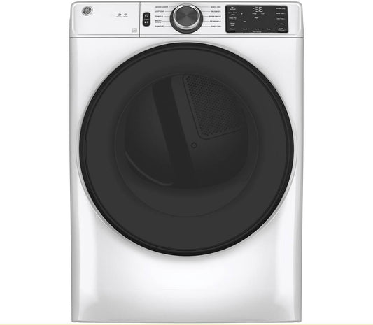 GE 28-INCH 7.8 CU. FT. FRONT LOAD DRYER WITH BUILT-IN WIFI, WHITE - GFD55ESMNWW