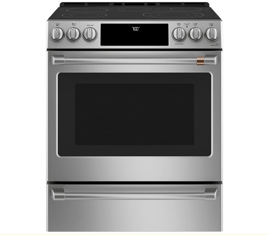 Café 30 Inch Smart Electric Range with Convection, Stainless Steel - CCES700P2MS1