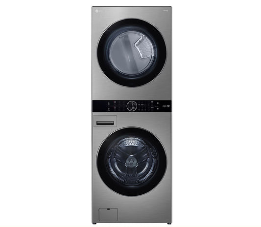 LG SINGLE UNIT FRONT LOAD WASHTOWER WITH 5.2 CU FT. STEAM WASHER AND 7.4 CU FT. ELECTRIC STEAM DRYER - WKEX200HVA