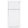 GE 30 Inch Top-Freezer Refrigerator, White - GTE18FTLKWW