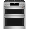 Café 30 Inch Slide-In Double Oven Gas Range, Stainless Steel - CCGS750P2MS1
