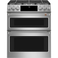 Café 30 Inch Slide-In Double Oven Gas Range, Stainless Steel - CCGS750P2MS1