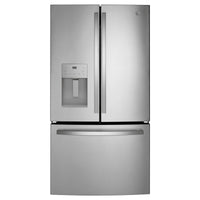 GE 25.6 cu. ft. French Door Refrigerator, Fingerprint Resistant Stainless Steel - GFE26JYMFS