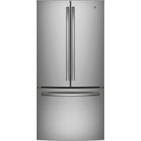 GE 33 Inch 24.8 cu. ft. French Door Refrigerator, Stainless Steel - GNE25DYRKFS