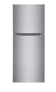 Frigidaire 24 Inch Top Freezer Refrigerator with 11.6 Cu. Ft. Capacity, Brushed Steel - FFET1222UV